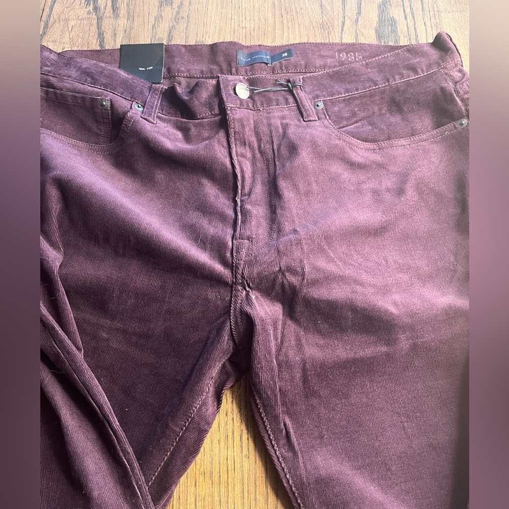 NWT Club Monaco Deep Burgundy Cordoroy Pants!
